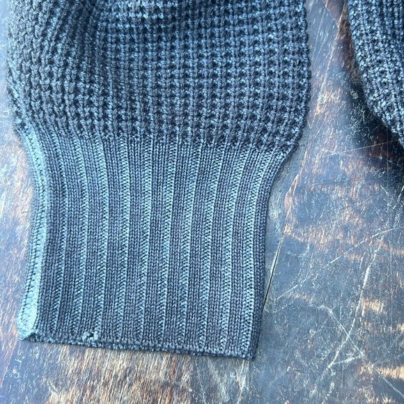 NWOT Soft Warm 100% Marino Wool Grandpa-core zip up cardigan oversized M - Picture 8 of 12